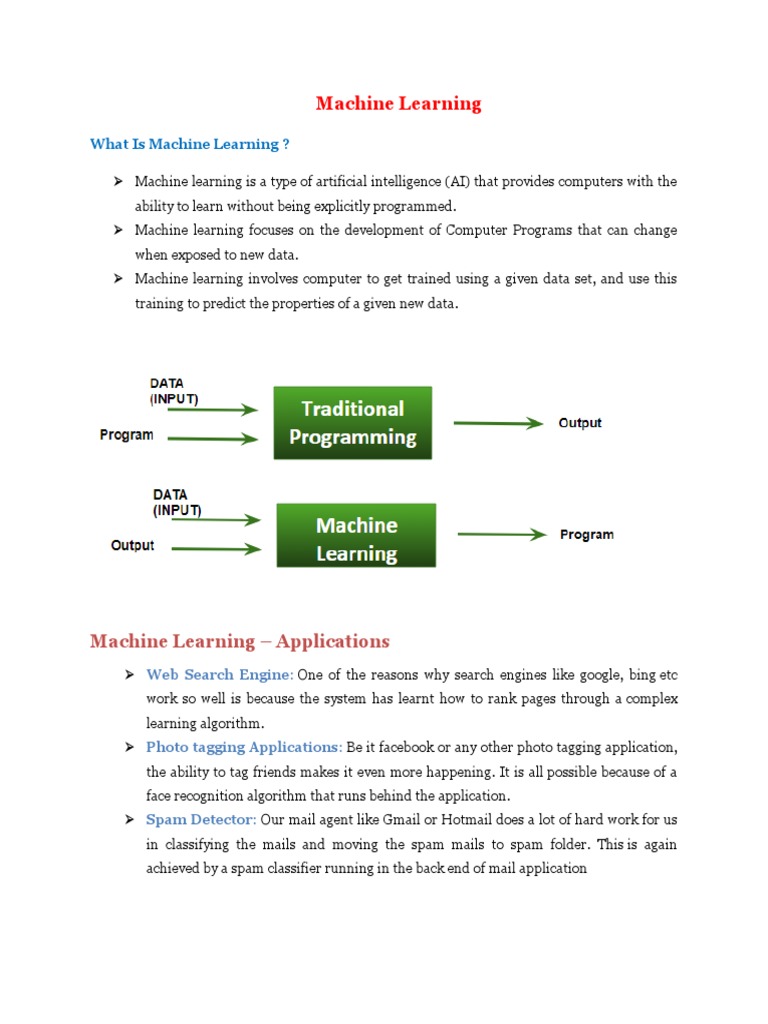Introduction To Machine Learning | PDF | Machine Learning | Statistical ...