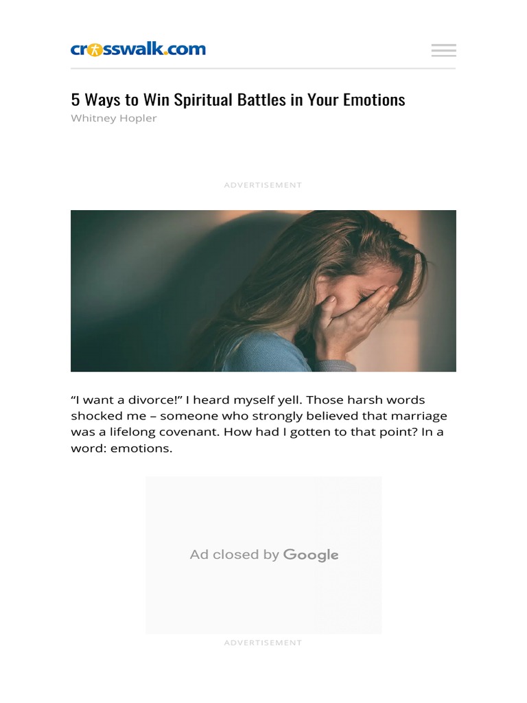 Battle Healing Prayer PDF Anger Jealousy