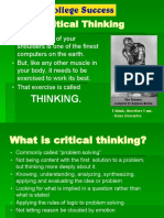 Critical Thinking Skills for College Success