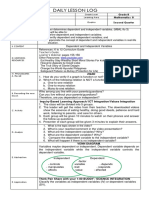 Sample Lesson Plan About Independent and Dependent Variables in Mathematics