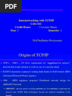 Internetworking With Tcp/Ip Cosc 611 Credit Hours Year: I Semester: I