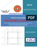 Cálculo de metrados para obras de edificación según la Norma Técnica R.D. N° 073-2010