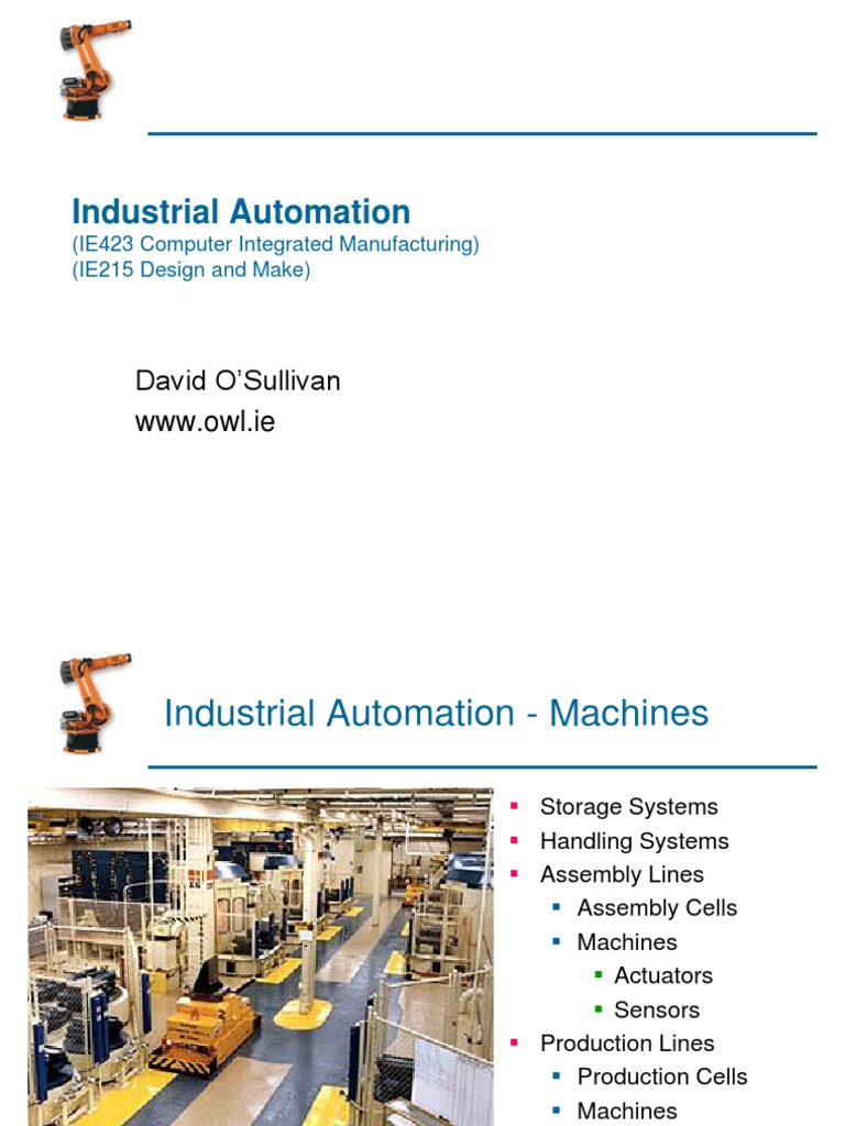 Industrial Automation PDF Operations Management Automation