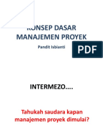I. KONSEP DASAR MANAJEMEN PROYEK New PDF