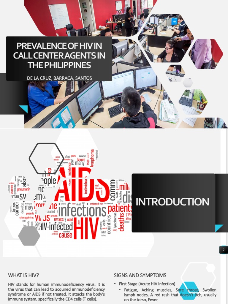 Prevalence of Hiv in Call Center Agents in The Philippines: de La Cruz ...
