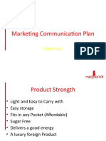 Marketing Communication Plan: Extra Joss