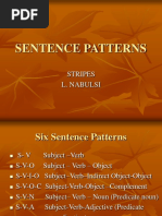 Sentence Patternsr