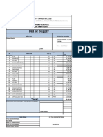 Bill of Supply: Thai Indo Intertrade