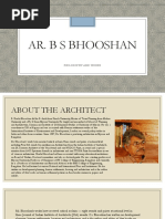 Ar. B S Bhooshan: Philosophy and Works