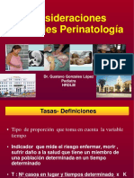 Consideraciones Generales Perinatología: Dr. Gustavo Gonzales López Pediatra HRDLM