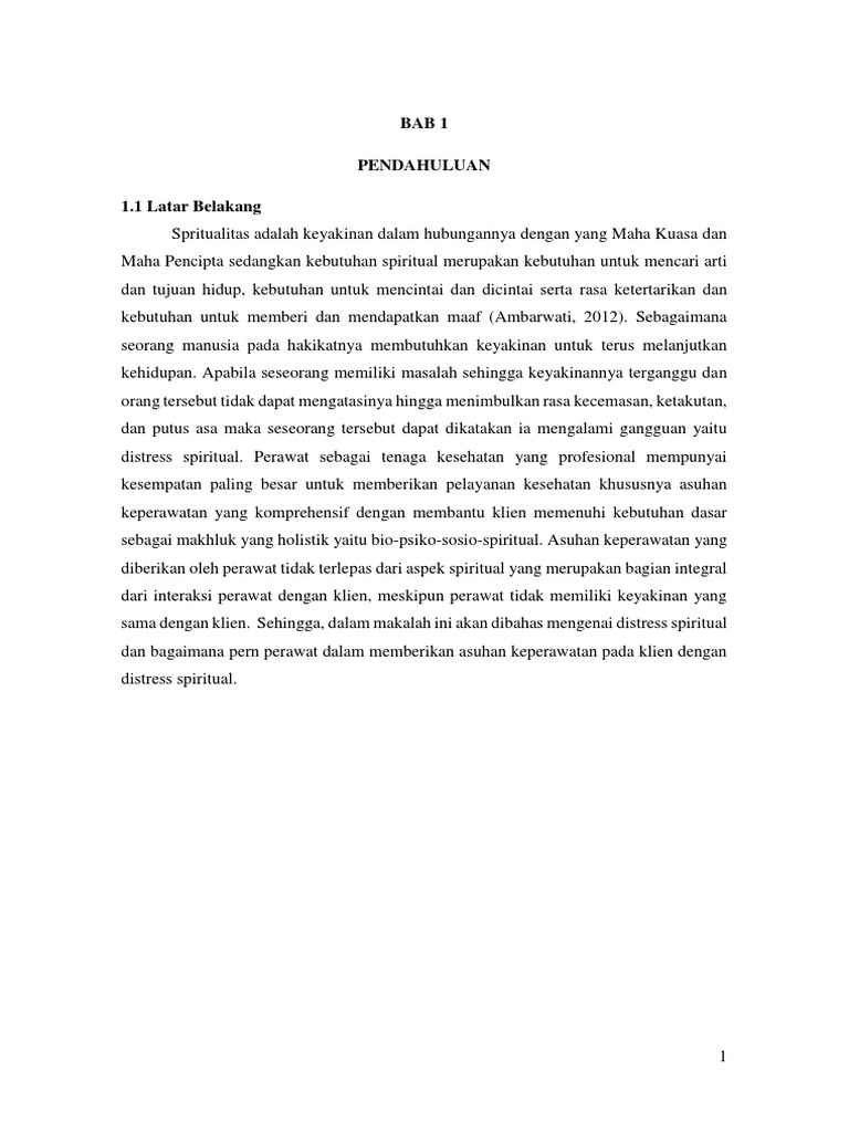 Distress Spiritual | PDF