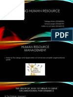 Managing Human Resource