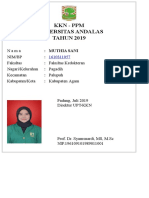 KKN - PPM Universitas Andalas TAHUN 2019:: Muthia Sani:: Fakultas Kedokteran: Pagadih: Palupuh: Kabupaten Agam