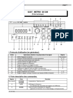 Fiche Technique GBF GX240 PDF