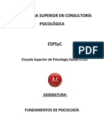 Fundamentos de Psicologia Cp154