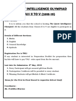 Conquest Iq Olympiad - Ii To V (18-19) PDF
