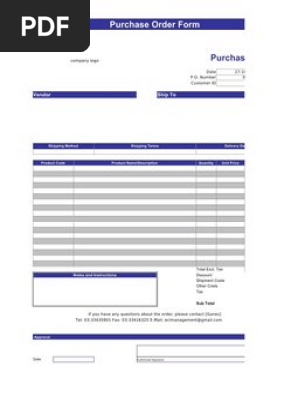 Purchase Order