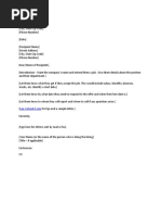 Job Offer Letter