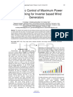 Fuzzy Logic Control of Maximum Power Point Tracking For Inverter Based Wind Generators
