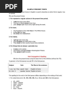 Silmple Present Tents: Verb Conjugation & Spelling