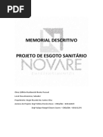 Memorial Descritivo Esgoto