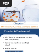 Managerial Planning and Goal Setting