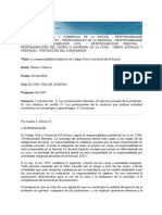 La Responsabilidad Médica en El Código Civil y Comercial de La Nación GHERSI 2016