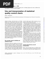 Use and Interpretation of Statistical Quality Control Charts