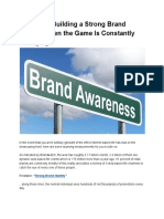 5 Steps to Building a Strong Brand Identity When the Game is Constantly Changing