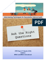 CPD - Interviewing Techniques For Successful Internal Audit - Q1 2019