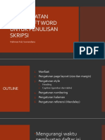 Pemanfaatan Microsoft Word Untuk Penulisan Skripsi