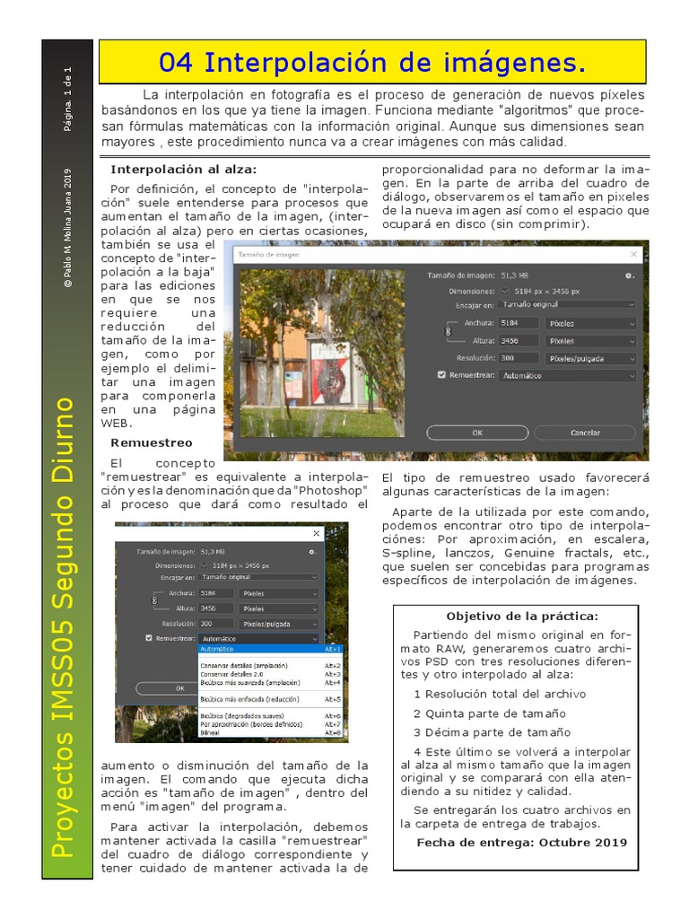 04 Interpolación de Imágenes PDF Imagen Píxel