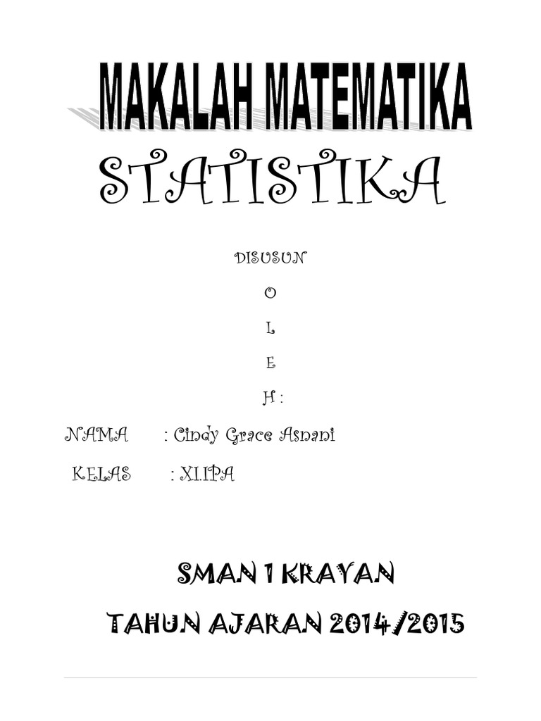 Makalah Statistika Baru Docx