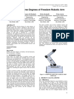 Design of a 3 DOF Robotic Arm for Color Sorting