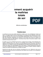 Acqu Érir La Maitrise de Soi PDF