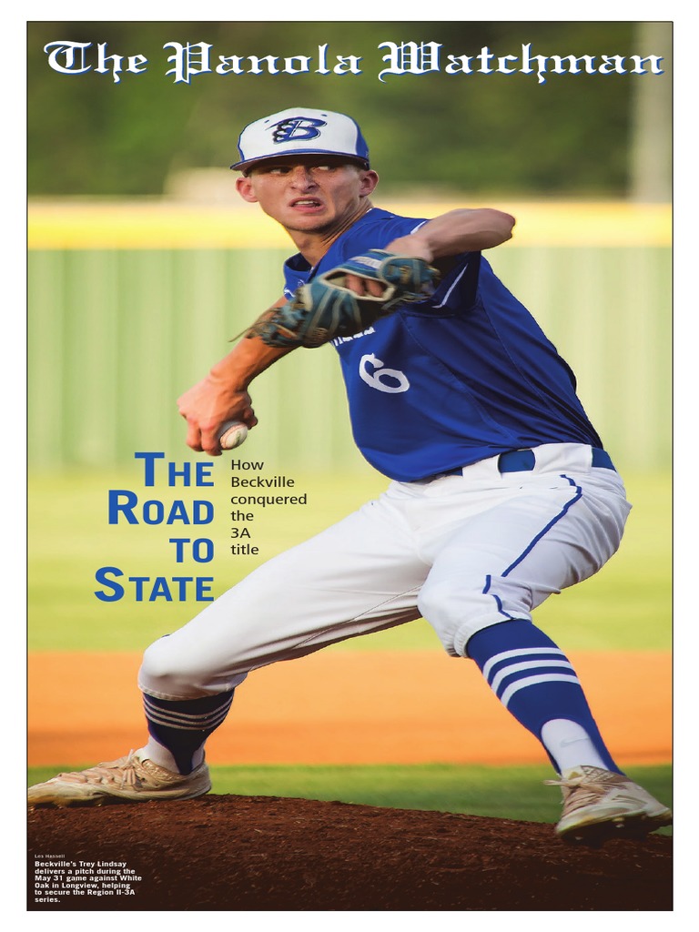 2018 Beckville Baseball State Championship Section PDF Pitcher