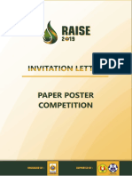 Invitation Letter Paper Poster RAISE 2019