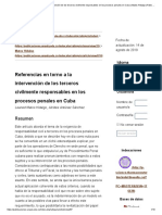 Referencias en Torno a La Intervención de Los Terceros Civilmente Responsables en Los Procesos Penales en Cuba _ Matos Hidalgo _ Ratio Juris