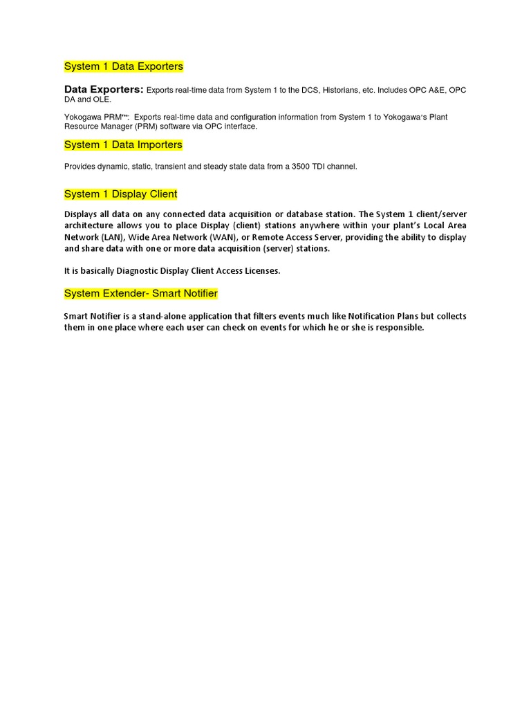 System 1 Data Exporters | PDF