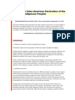 Draft of Declaration of Rights of Indigenous Peoples