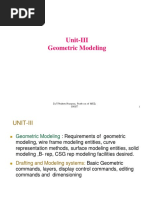 UNIT-III Geometric Modeling