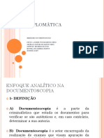 Análise documentoscópica de documentos