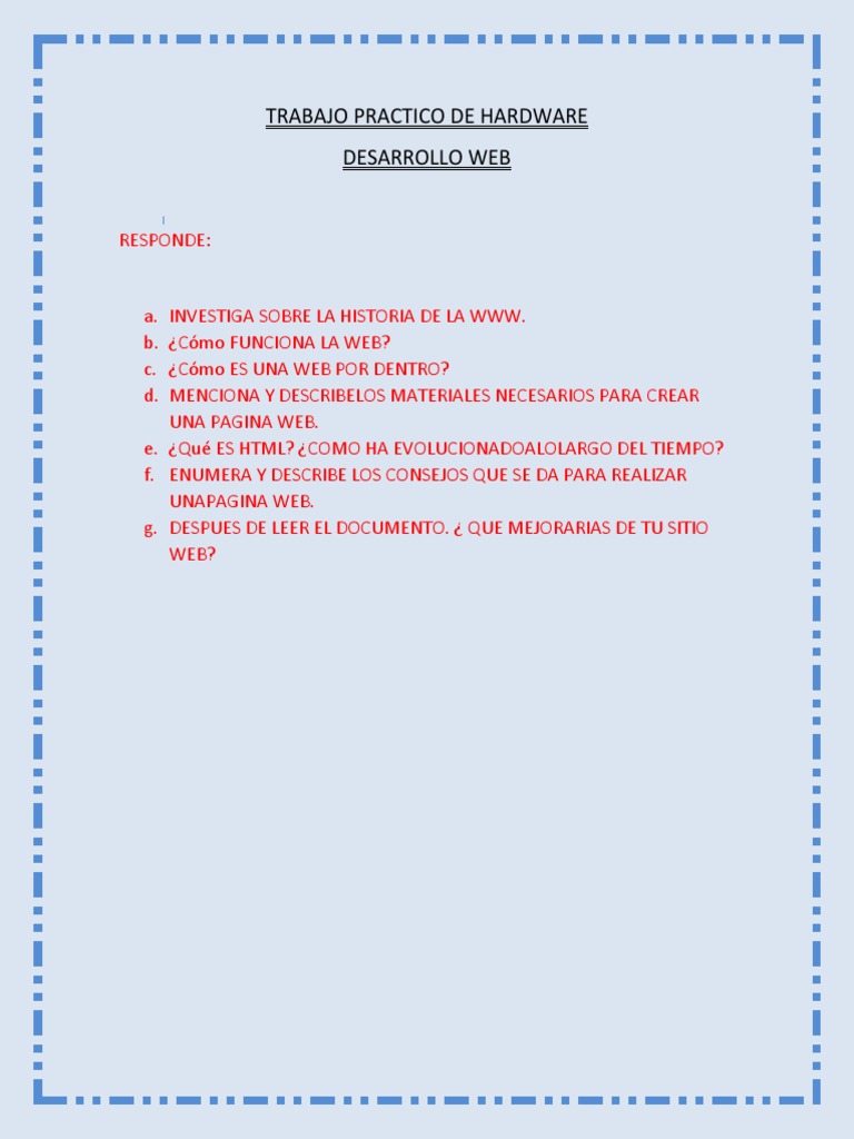 Trabajo Practico de Hardware | PDF | Informática