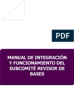 Manual de Integración y Funcionamiento Del Subcomité Revisor de Bases