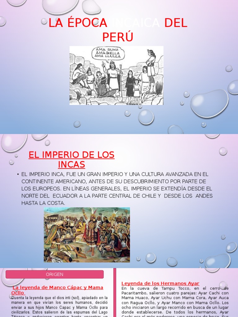 El Imperio Inca: Cultura y Organización | PDF | Imperio Inca