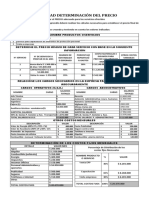 Determinación de precios mínimos ideales