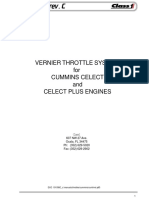 Vernier Throttle System For Cummins Celect and Celect Plus Engines