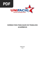 UNIFACIG Normas Para Artigo TCC