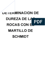 Dureza Del Martillo de Schmidt