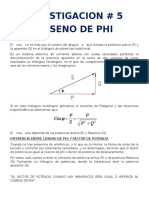 Factor de potencia y coseno de phi